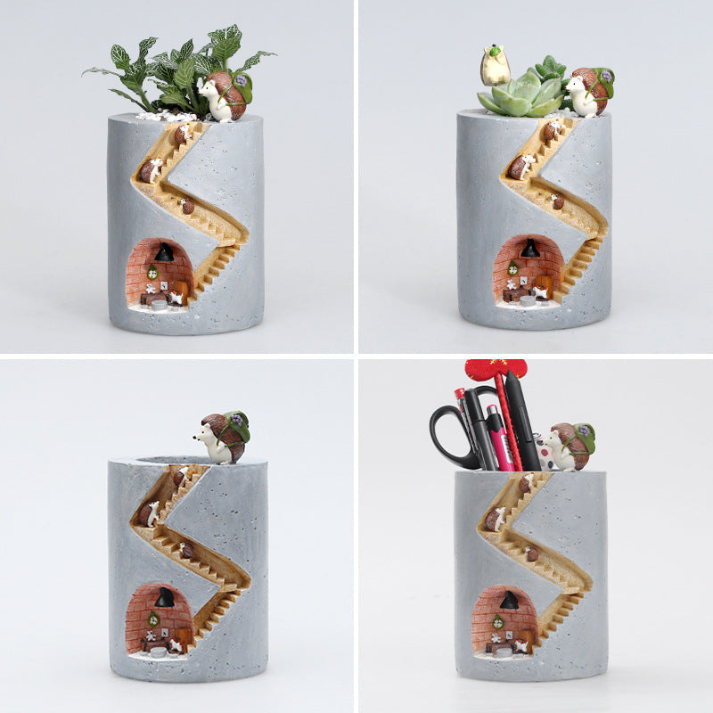 Gardening Cartoon Succulent Flower Pot