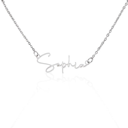 Customizable Signature Necklace