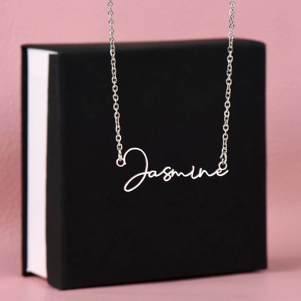 Customizable Signature Necklace