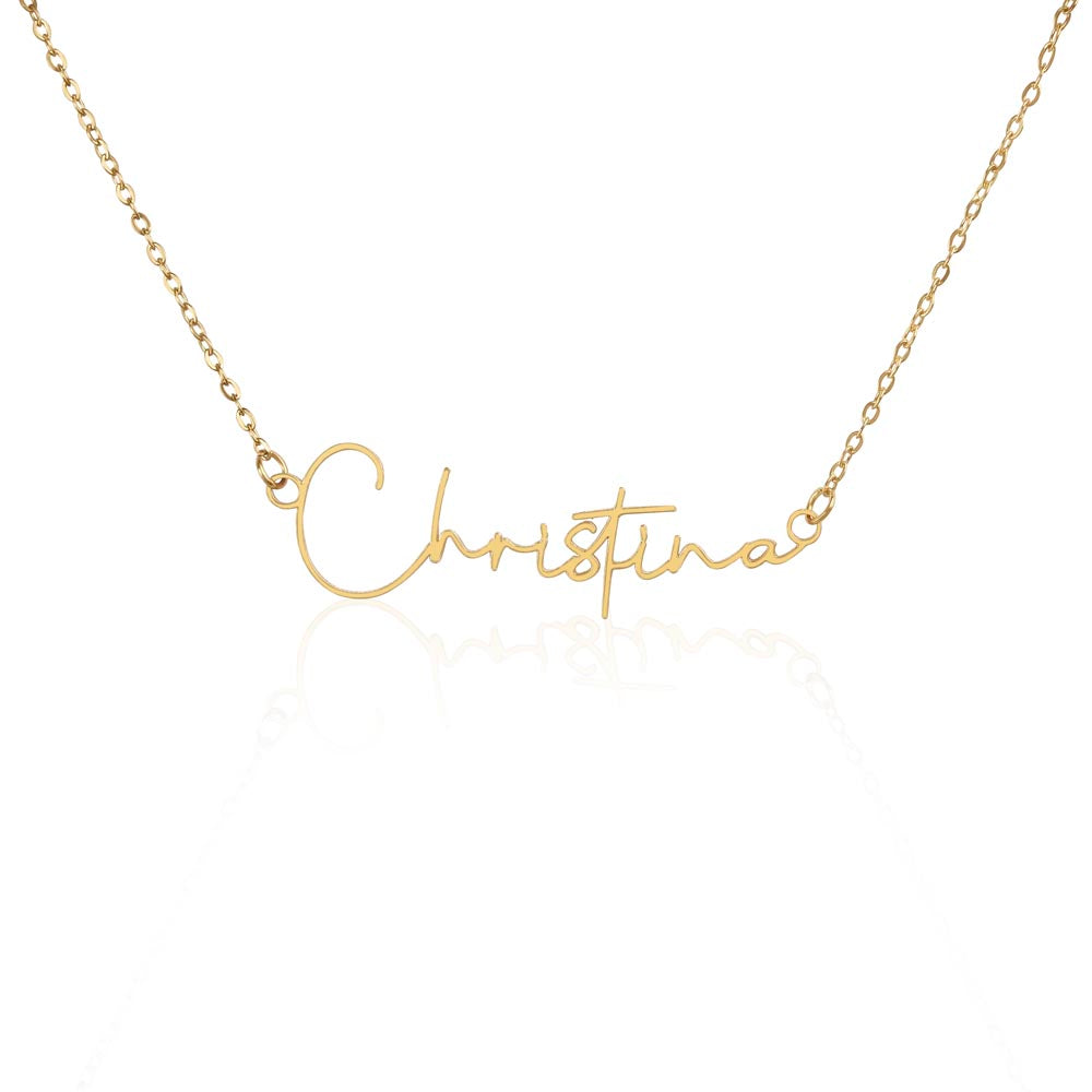 Customizable Signature Necklace