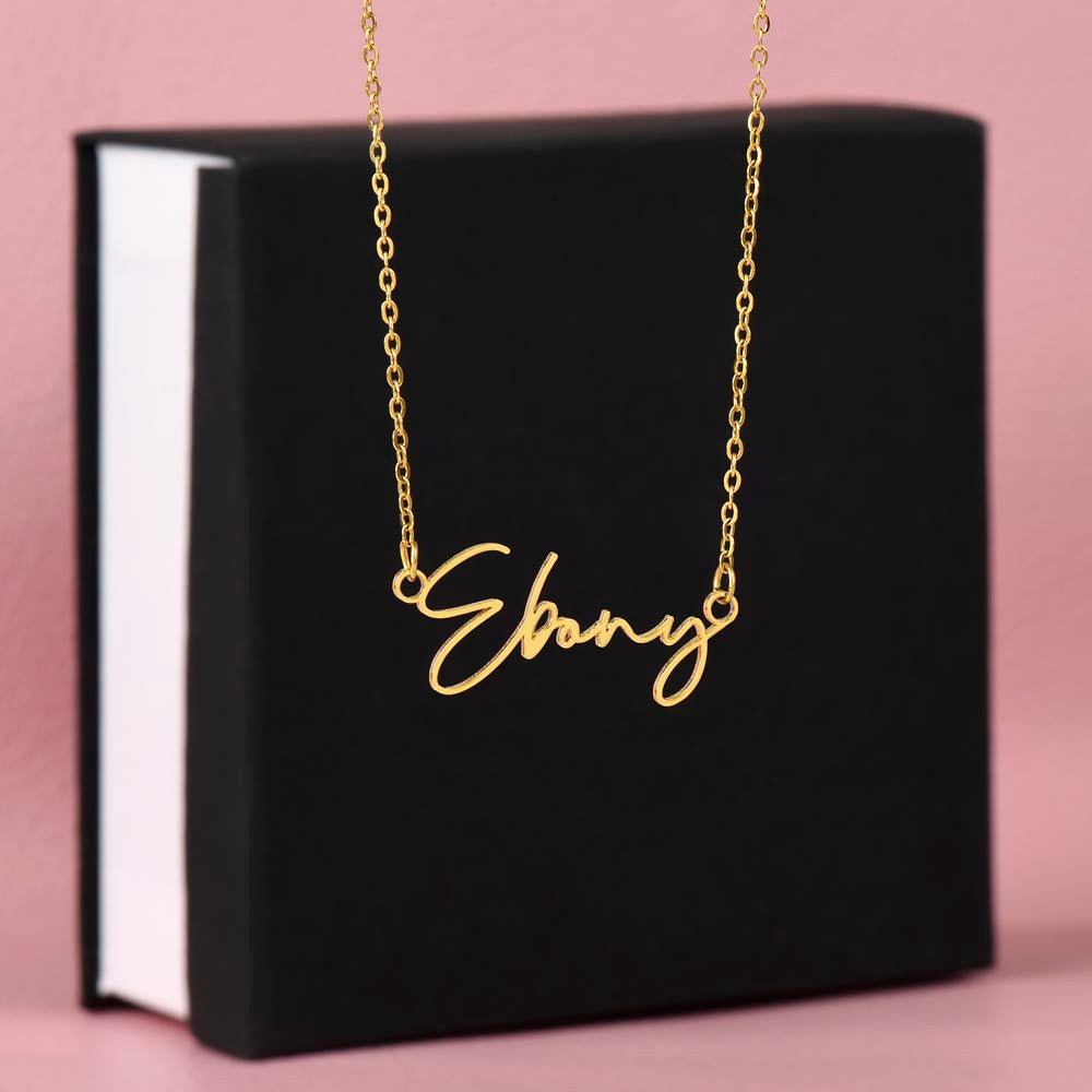 Customizable Signature Necklace