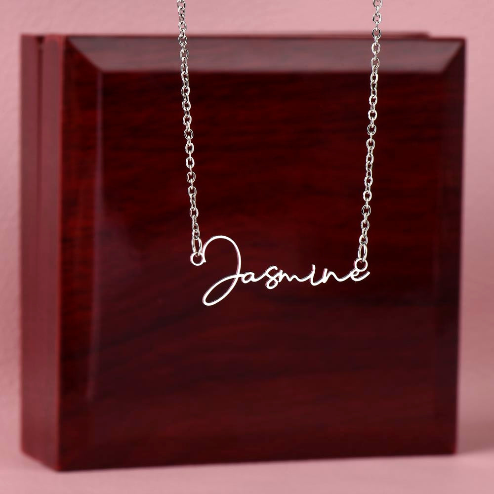 Customizable Signature Necklace