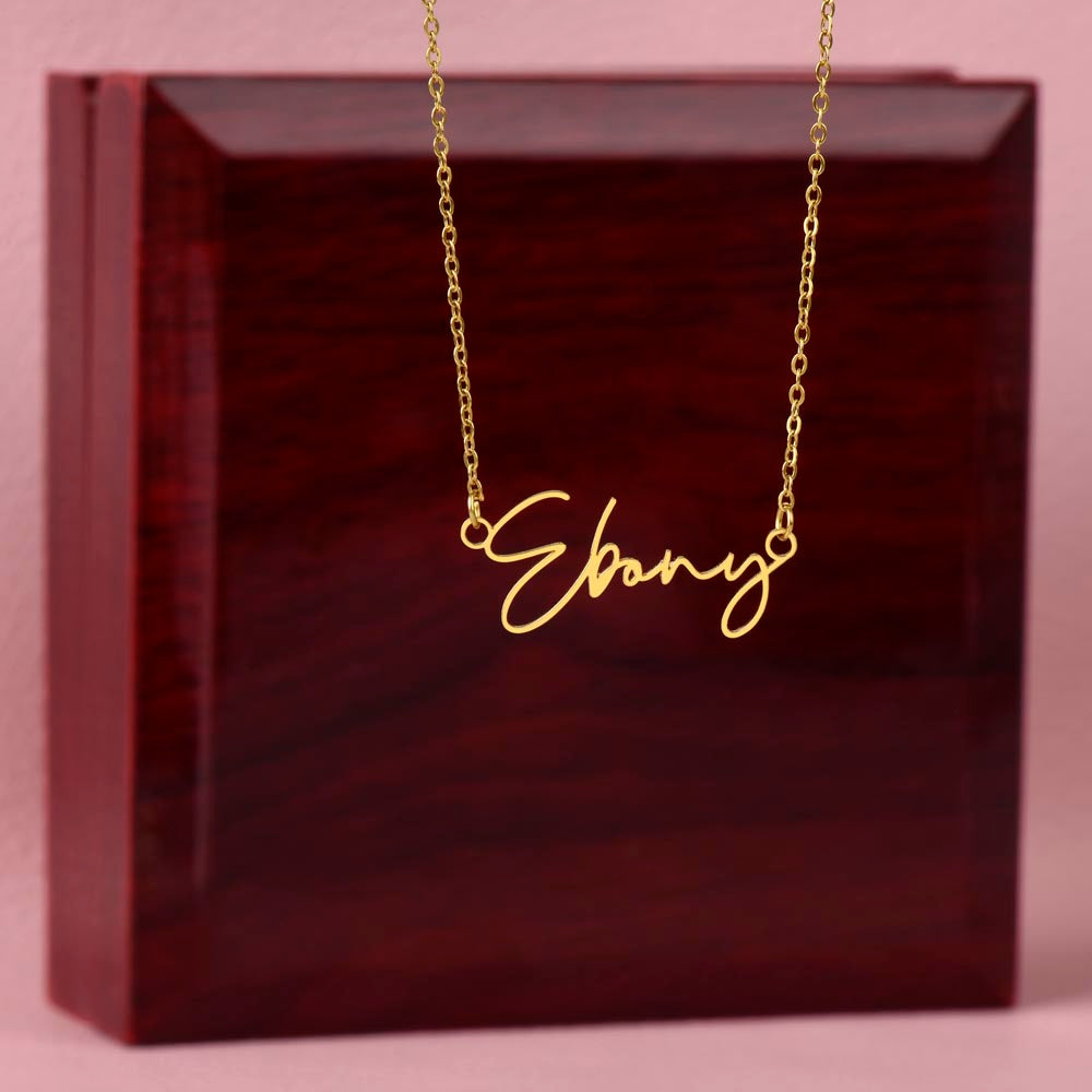 Customizable Signature Necklace