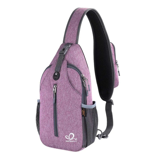 Travel Hiking Chest Bag Daypack Purple